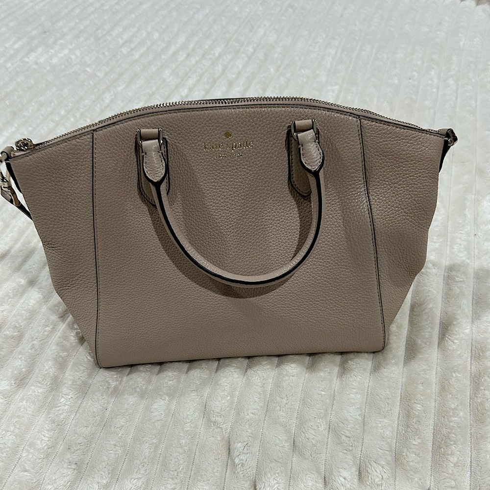 Kate Spade Taupe Satchel Bag